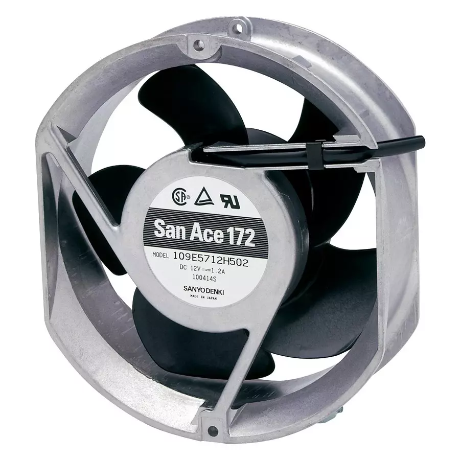 SANYO DENKI AXIAL FAN, 172MM, 24VDC, 300CFM, 60DBA, 109E5724K502