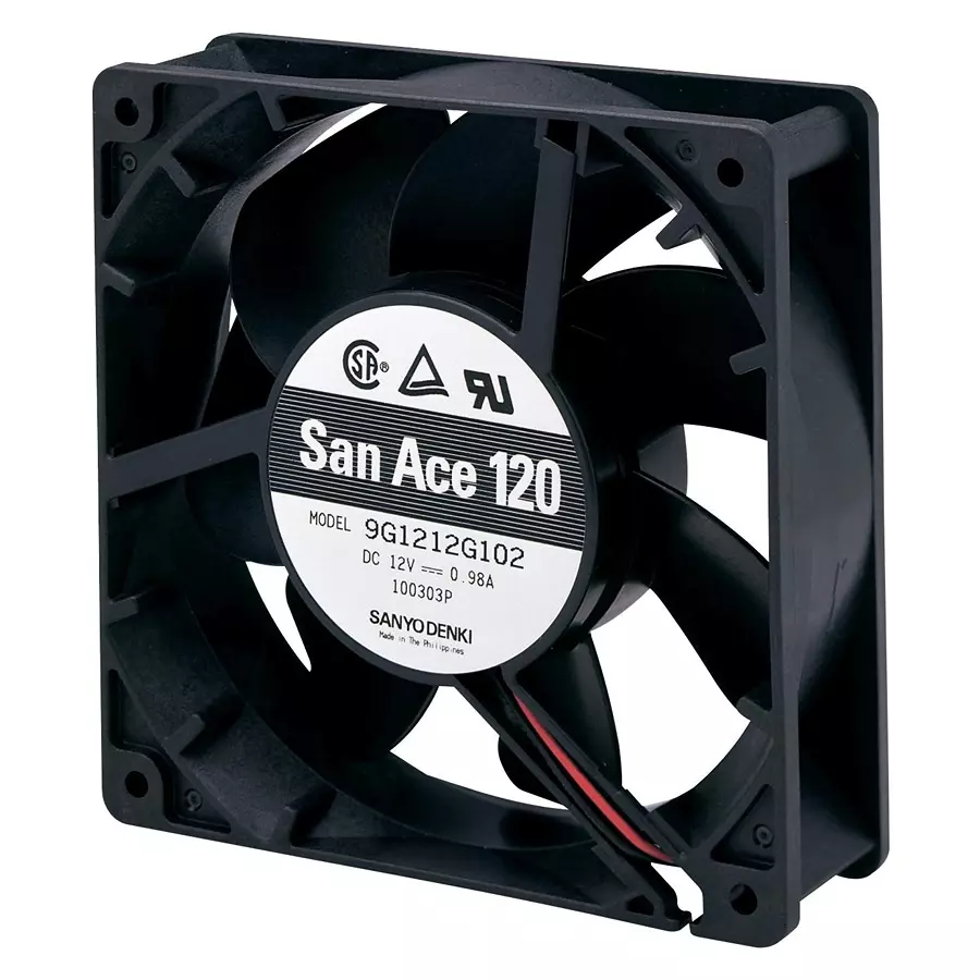 SANYO DENKI AXIAL FAN, 120MM, 24VDC, 118CFM, 46DBA, 9G1224E101