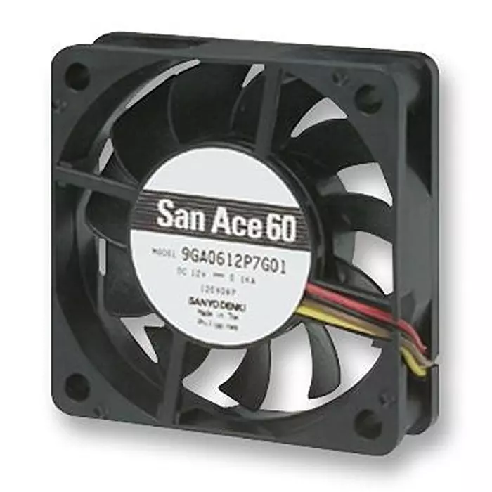 SANYO DENKI FAN, LOW POWER, 60X15MM, 12V, 9GA0612P7G01