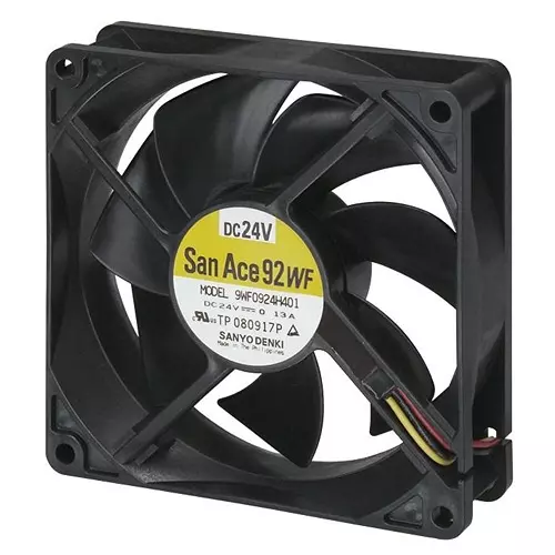 SANYO DENKI FAN, OIL/WATERPF, IP55, 120X38MM, 24V, 9WF1224H101