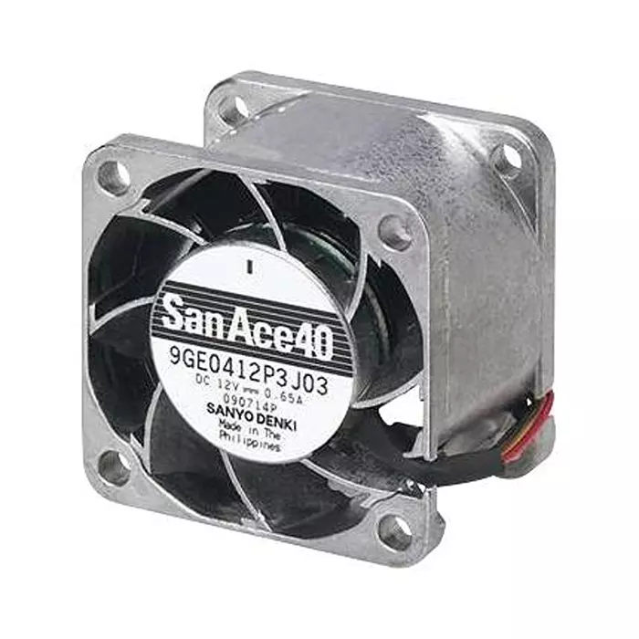 SANYO DENKI AXIAL FAN, 40MM, 12VDC, 26.8CFM, 58DBA, 9GE0412P3K03