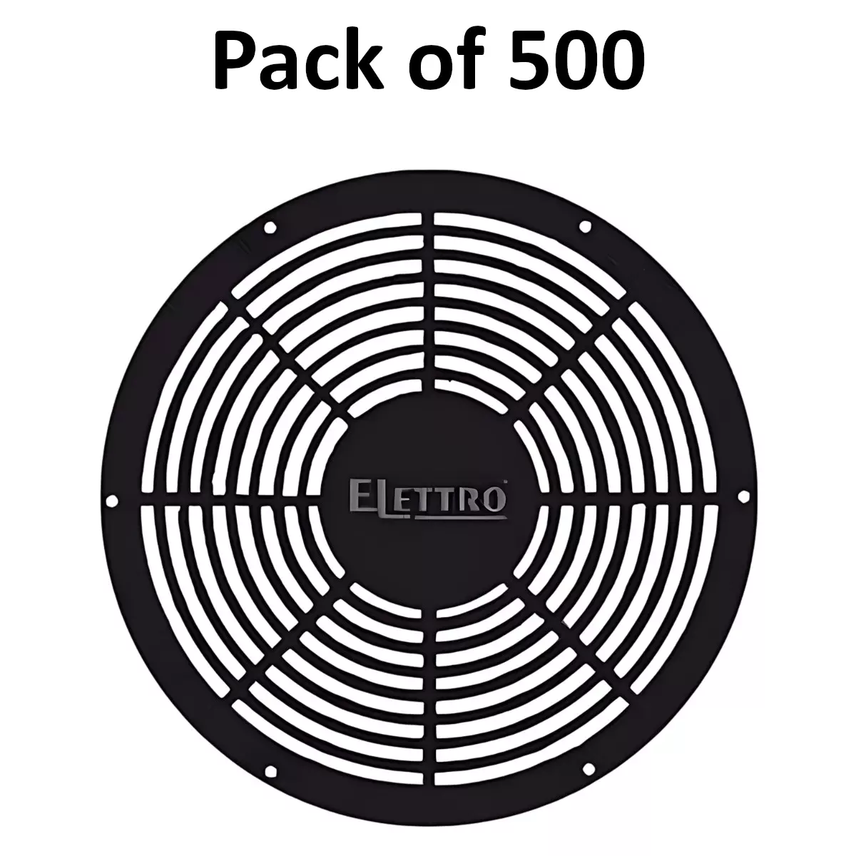 Elettro Fan Finger Guard Square Shape Screw Fit Black ABS Body, Size 120x120 mm, ETFG-01 (Pack of 500)