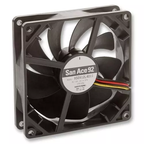 SANYO DENKI FAN, SILENT, 92MM, 12V, MED SPEED, 9S0912M4011