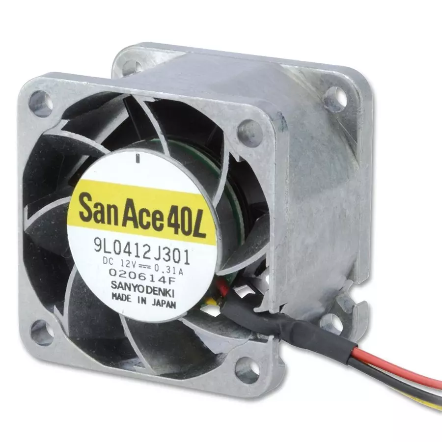 SANYO DENKI FAN, LONG LIFE, 40MM, 12VDC, 9L0412H301