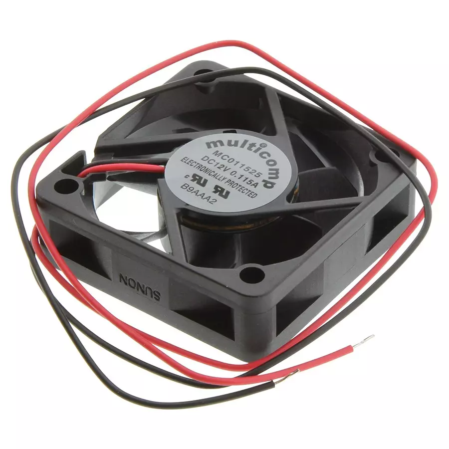 Multicomp AXIAL FAN, 50MM, 12VDC, 18.6CFM, 38.1DBA, MC011525