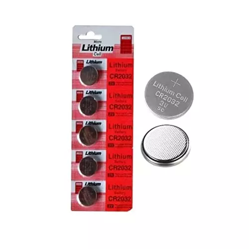 PremiumAV CR2032 3V Lithium Coin Cell Battery for Motherboard, Calculator, Camera, Car Remote, Toys, Medical Devices (Pack of 5)