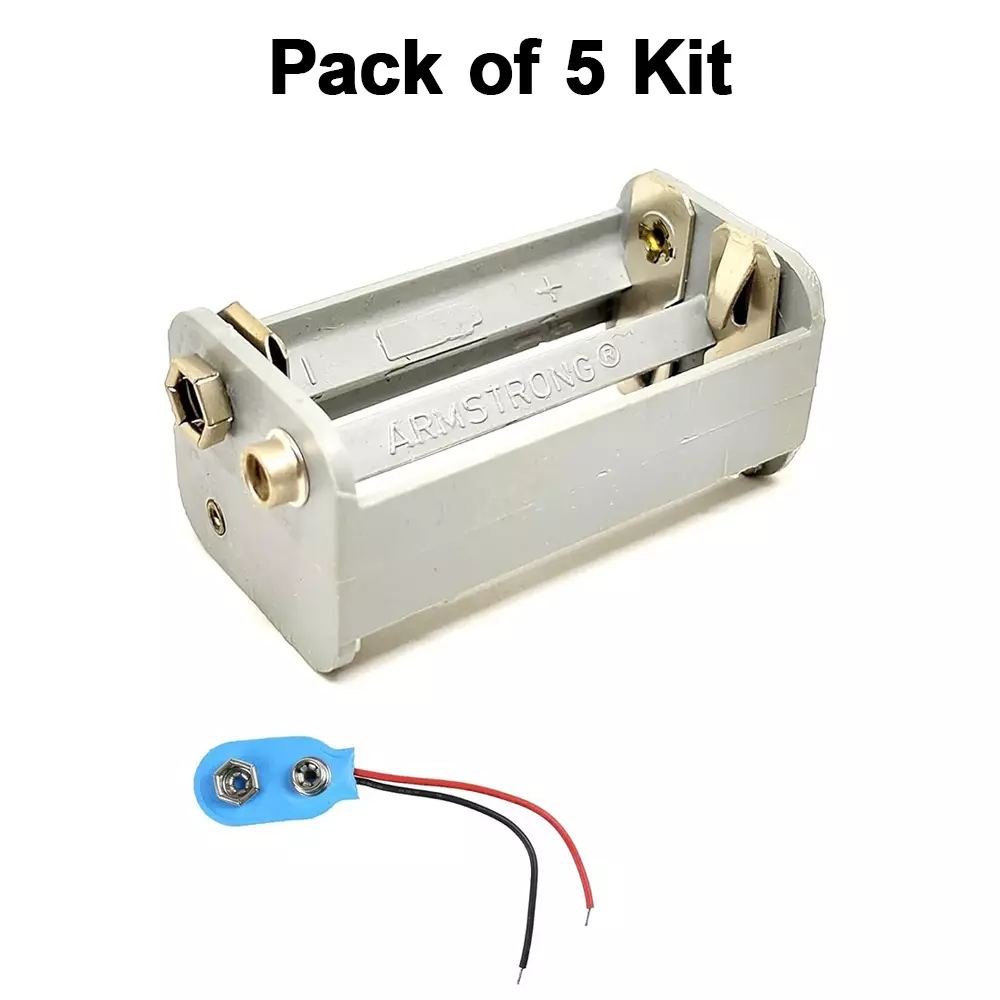 invento-battery-holder-plastic-4-x-aa-size-cell-compatibility-with-9-v-snap-connector-isc-1024-2-pack-of-5-kit