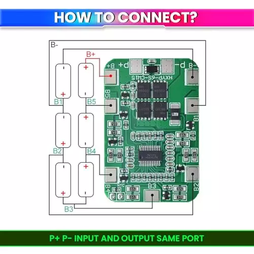 amicisolar-bms-protection-board-with-cell-balancing-222-v-14-a-6-cell-18650-li-ion-lithium-battery