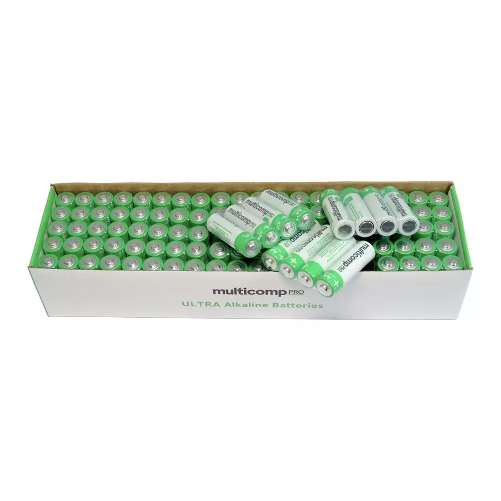MULTICOMP PRO Battery 14.5 mm External Diameter AA Size Code 1.5 V Voltage, MP-PSG91111 (Pack of 100)