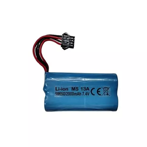 KP Original Rechargeable Battery 2000 mAh Capacity Lithium Ion Cell 7.4 V Compatible For DIY Projects, Toys, Robotics