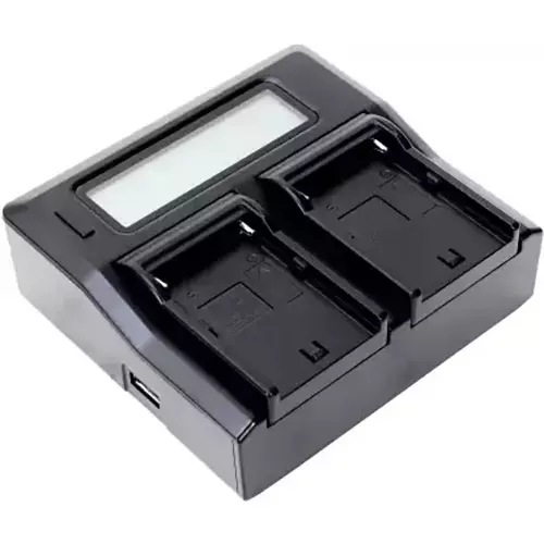 LRSA Dual Battery Charger 1500 mA Output Current AC 100-240 V/50-60 Hz Input Voltage with LCD Display