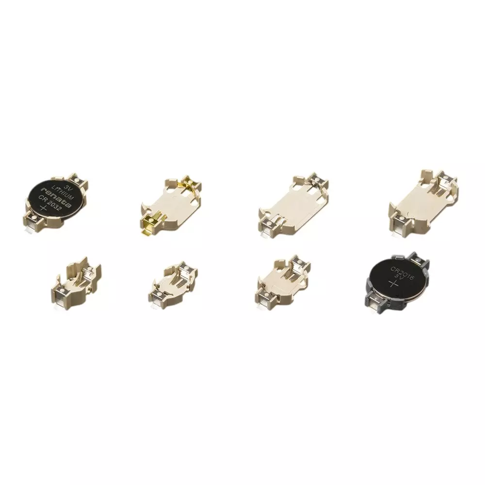 TAKACHI Surface Mount Type Coin Battery Holder -40 to +100 ℃ Operating Temperature Range, SMTU1632-G