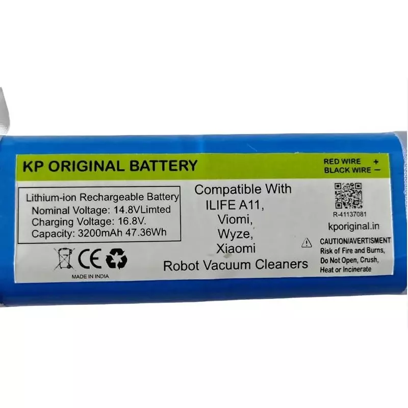 kp-original-rechargeable-battery-3200-mah-battery-capacity-lithium-ion-cell-composition-148-v-compatible-for-robot-vacuum-cleaners