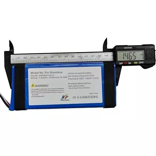 kp-original-rechargeable-battery-10000-mah-battery-capacity-lithium-ion-cell-composition-74-vdc-compatible-for-boombox-waterproof-portable-bluetooth-speaker