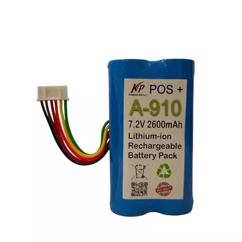 KP Original Rechargeable Battery 2600 mAh Capacity Lithium Ion Cell 7.2 V Compatible For Pax A910 A930 YW001, POS Machine Battery
