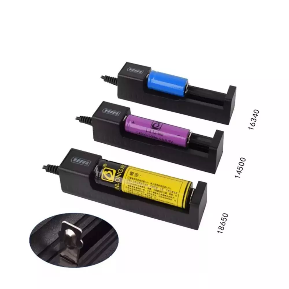 kp-1-slot-lithium-ion-battery-charger-box-for-37--42-v-14500-10440-18650-models-with-led-indicator
