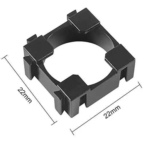 invento-100pcs-18650-holder-lithium-battery-safety-spacer-plastic-holder-22x22mm-for-diy-battery-pack-making