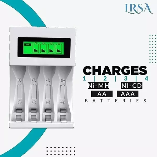 lrsa-ultra-fast-charger-white-with-lcd-display-for-rechargeable-batteries-aa-aaa-ni-cd-ni-mh-batteries