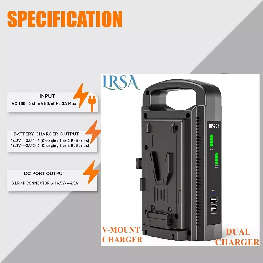 lrsa-lrsa-dual-v-mount-battery-charger-two-channel-charger-for-v-mount-batteries-black-bp-2ch-compatible--sony-bp-l80s-bp-l40a--lrsa