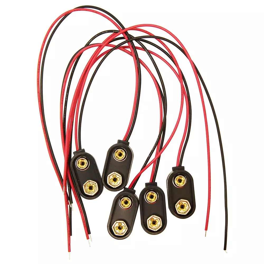 MULTICOMP PRO Battery Holder PP3 (9 V) Sizes Accepted 1.0 No. of Batteries Snap On Mount, MP007080 (Pack of 5)