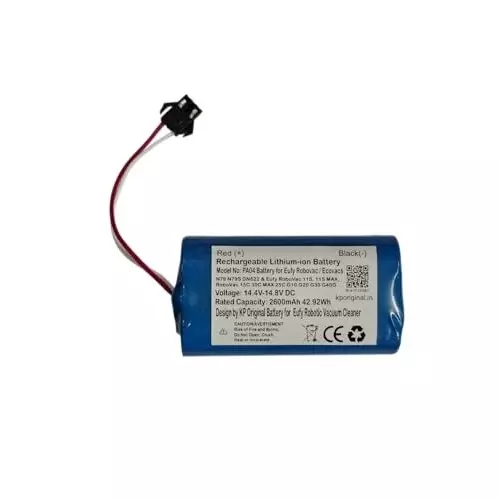 KP Original Rechargeable Battery 2600 mAh Capacity Lithium Ion Cell 14.4 - 14.8 VDC Compatible For Robotic Vacuum Cleaner