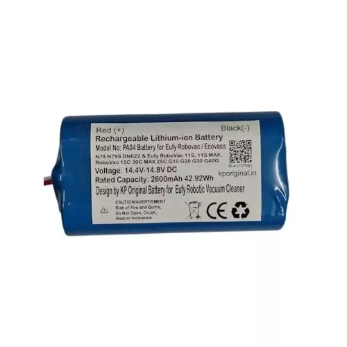 kp-original-rechargeable-battery-2600-mah-battery-capacity-lithium-ion-cell-composition-144--148-vdc-compatible-for-robotic-vacuum-cleaner