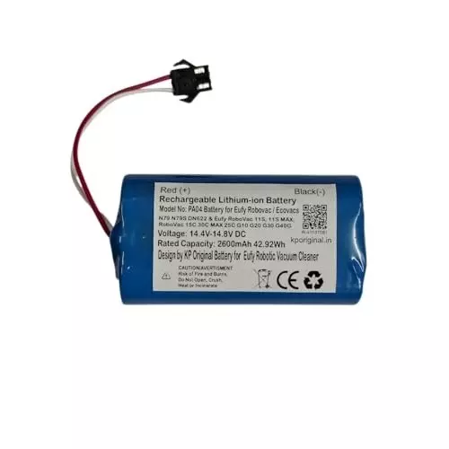 kp-original-rechargeable-battery-2600-mah-battery-capacity-lithium-ion-cell-composition-144--148-vdc-compatible-for-robotic-vacuum-cleaner