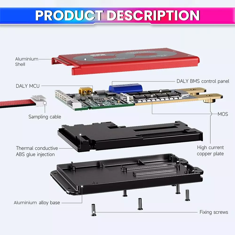 DALY Truck/Vehicle Start BMS 12 V 24 A  Lithium/LFP/LTO Battery Packs with 'Smart BMS' App Control