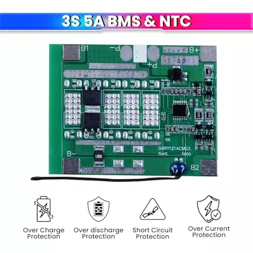 amicisolar-battery-management-system-board-with-ntc-balance-3s-5-a-bms-126-v-li-ion-for-3s-18650-battery