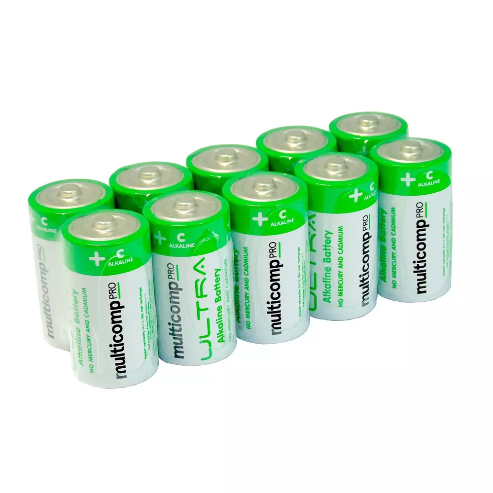 MULTICOMP PRO Battery 26.2 mm External Diameter C Size Code 1.5 V Voltage, MP-PSG91115 (Pack of 10)