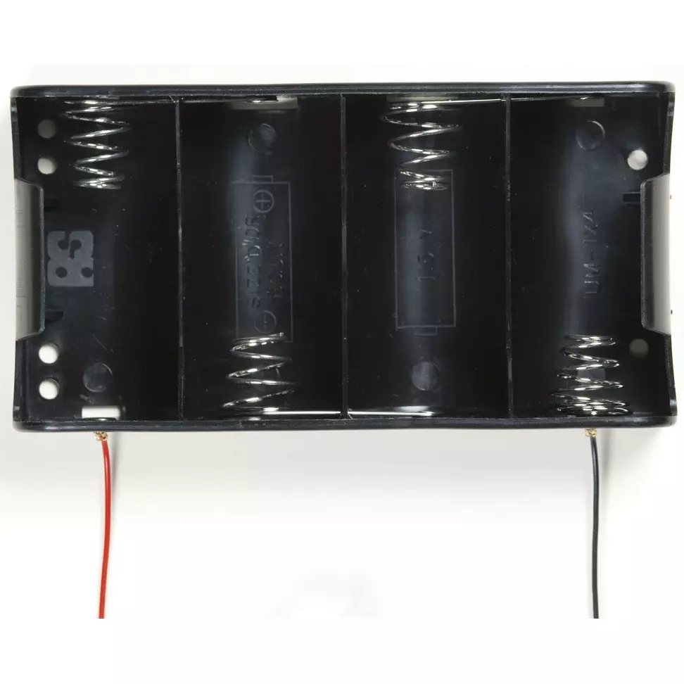 TAKACHI Battery Holder with Lead Wire -10 to 60 ℃ Operating Temperature Range Wire Material: Ul1007 Standard, SN1-4-P (Pack of 20)