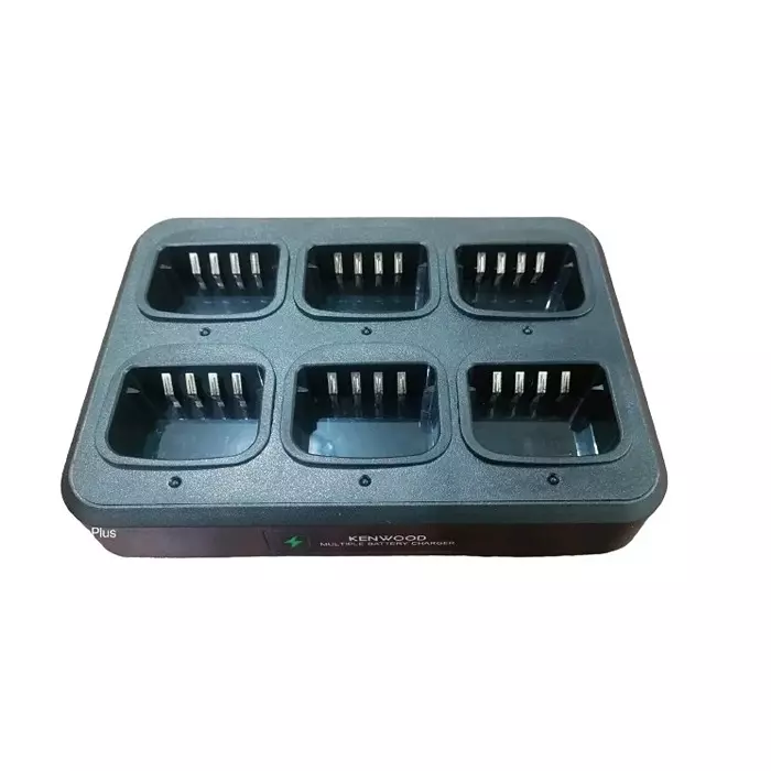LRSA 6-Way Smart Multi-Charger 15x25x5 cm Black for Radio Batteries, WP6WC-45L