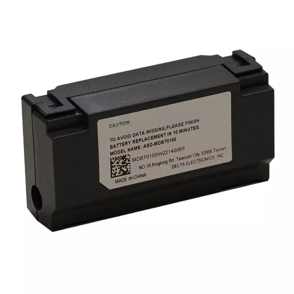Delta 3.6 V Battery Holder 2700 mAh Capacity Black Color for Servo Motors, ASD-MDBT0100