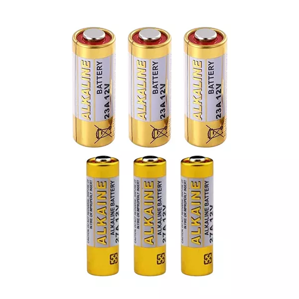 OSTRONE High Voltage Alkaline Battery Cell Kit 23A 12V + 27A 12V (3 Pcs Each)