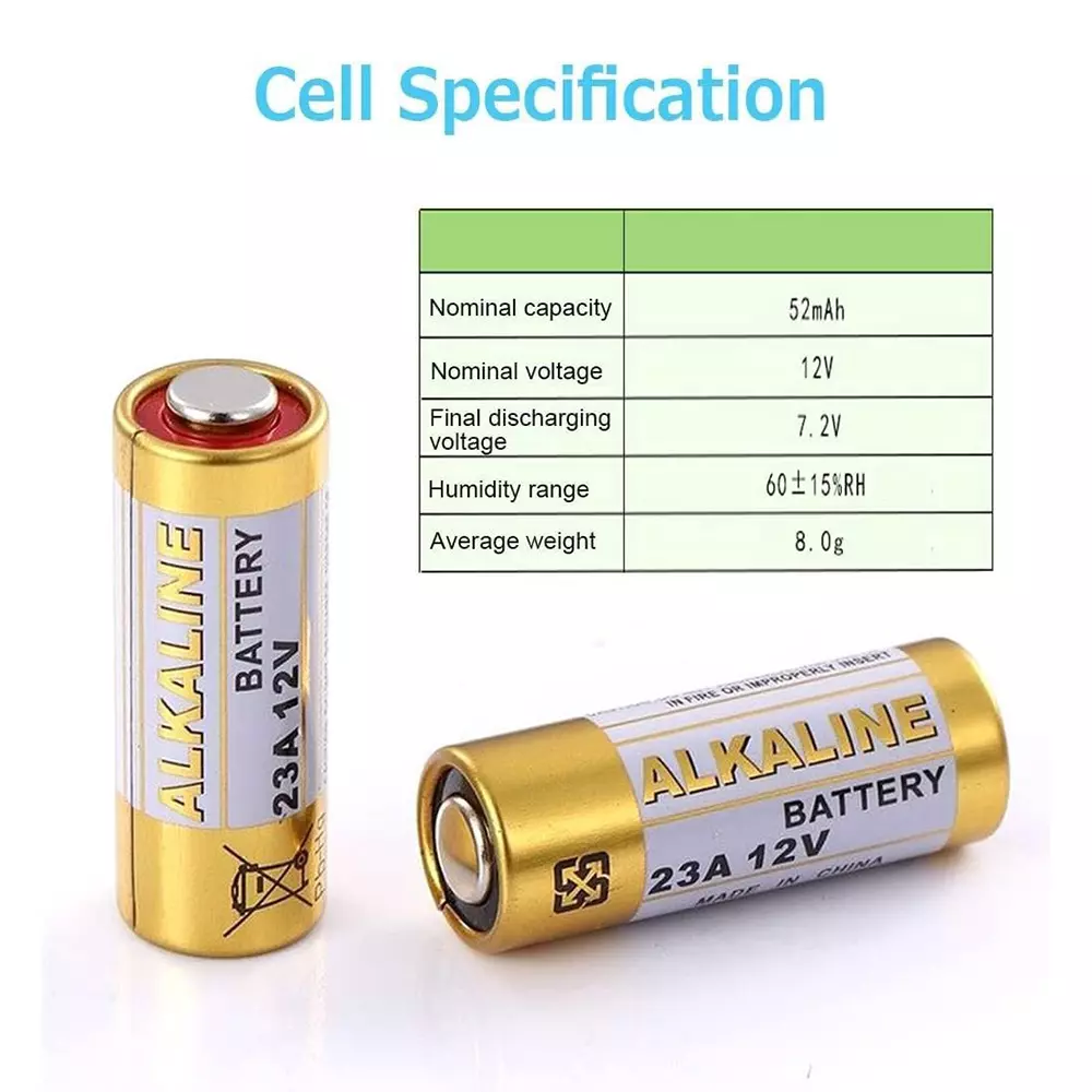 OSTRONE High Voltage Alkaline Battery Cell Kit 23A 12V + 27A 12V (3 Pcs Each)