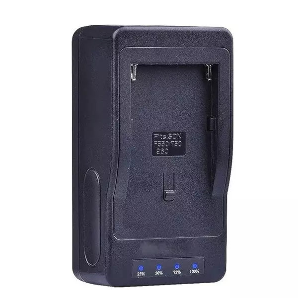 LRSA Video Camera Ultra Fast Charger DC 8.4 V Output Voltage 1500 mA Output Current, Black