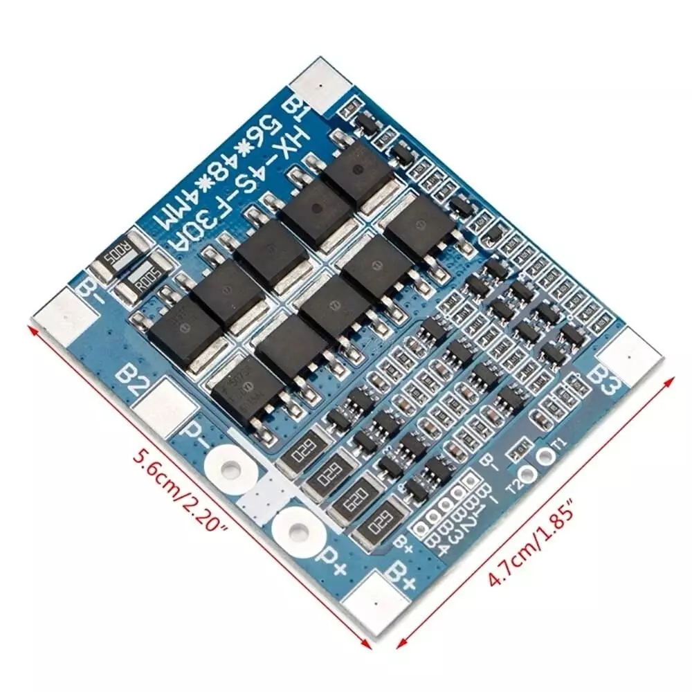 invento-2pcs-4s-30a-bms-128v-148v-168v-hx-4s-f30a-lithium-iron-phosphate-battery-lifepo4-18650-lipo-li-ion-lithium-ion-battery-protection-board-with-balance-charging