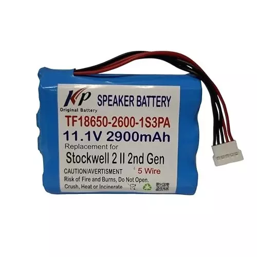 KP Original Rechargeable Battery 2900 mAh Capacity Lithium Ion Cell 11.1 V Compatible For Marshall Stockwell II 2, 2 Gen C406A1 C406A7 CP-MSL04