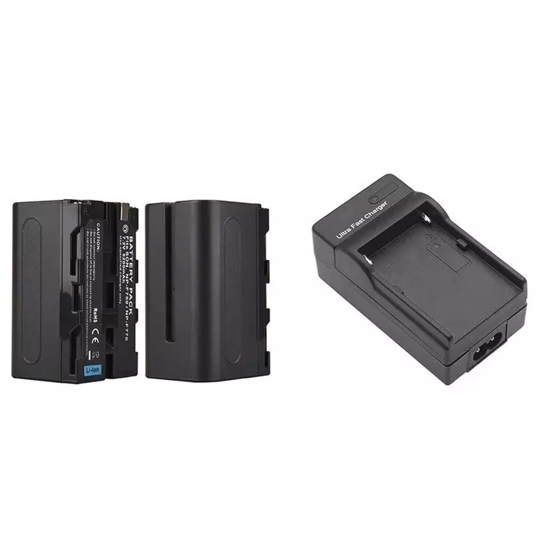 LRSA L-Series Lithium-Ion Battery 24800 mAh 7.4 V Voltage with Single LED Charger, Black