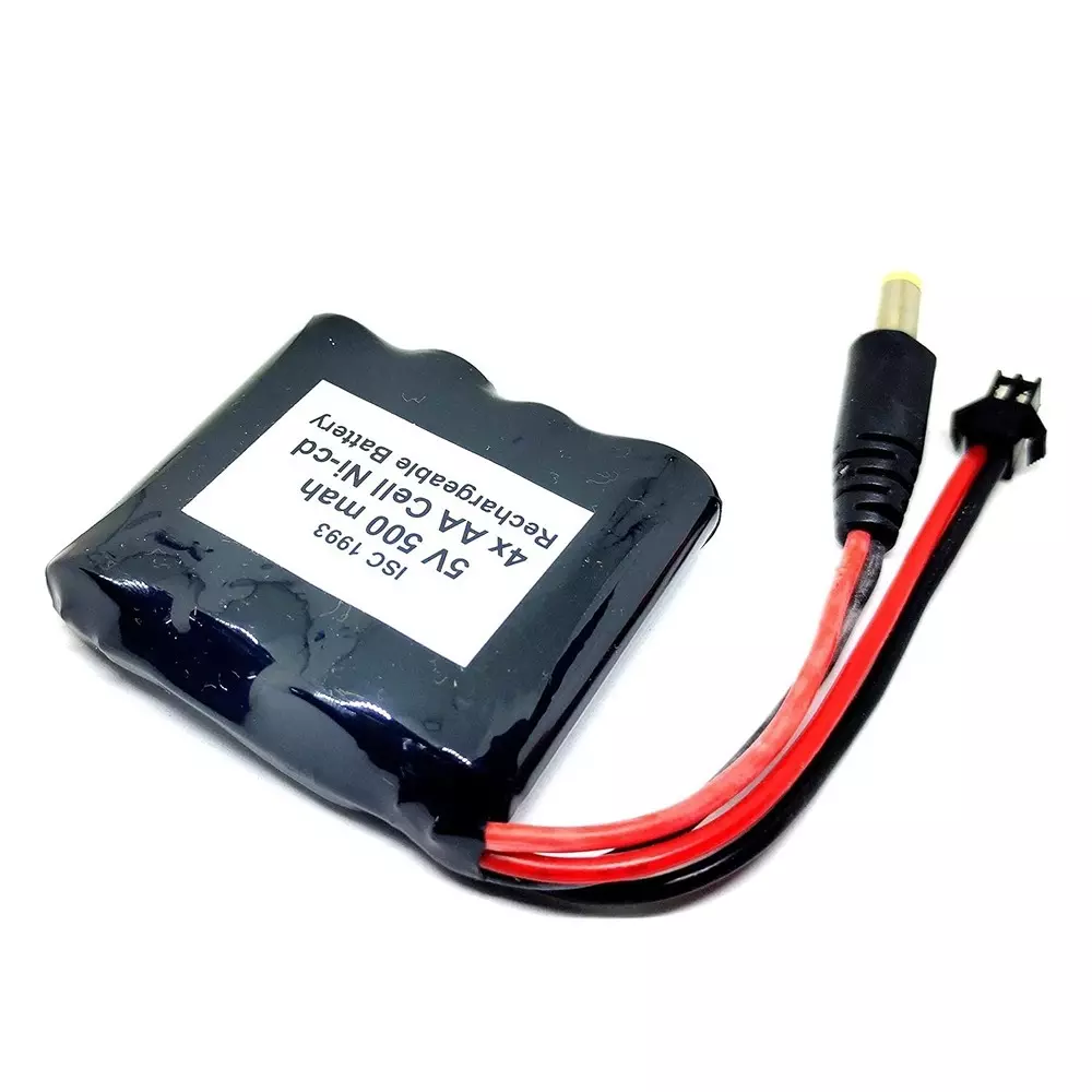 invento-rechargeable-battery-pack-ni-cd-12-v-x-4-aa-cell-5-v-500-mah-with-55-mm-male-dc-jack-55-mm-female-dc-jack-plug-wire-isc-1993-f2-pack-of-4-kit