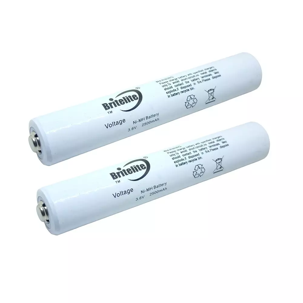 Invento Ni-mh Rechargeable Battery Cell 2500 mAh Capacity 3.6 V Voltage 23x127 mm, ISC 661-1Y (Pack of 2 Pcs)