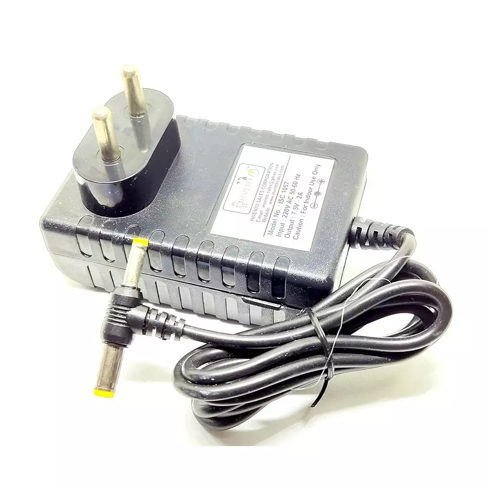 invento-rechargeable-battery-pack-5-cell-ni-cd-6-v-output-voltage-1500-mah-with-55-mm-male-dc-jack-75-v2-a-dc-adaptor-charger-cable-isc-2000-z