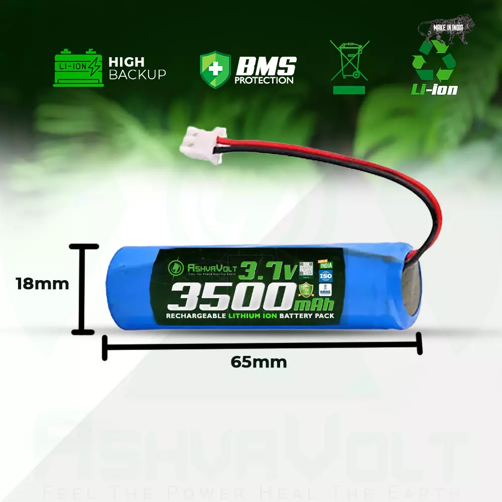 ashvavolt-18650-rechargable-lithium-battery-pack-with-1s-1p-bms-over-discharge-short-circuit-protection-37-v-and-3500-mah-ashv-37v35ah-nmc