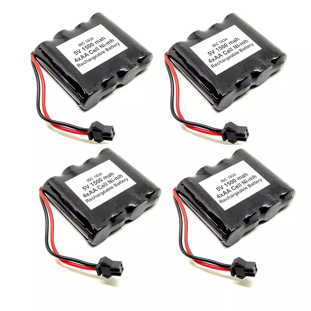 Invento Ni-mh Rechargeable Battery Pack 1500 mAh Capacity 4 AA Cell, ISC 1834-2 (Pack of 4 Pcs)