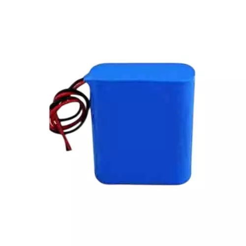 LRSA Lithium-Ion Rechargeable Battery 6-Cell 5000 mAh Capacity 12 V Voltage with BMS Protection, Blue