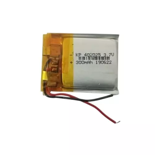 LRSA Lithium-Polymer Rechargeable Battery 3.7 V Voltage with Standard 2-Pin JST-PH Connector, Capacity: 250 mAh - 500 mAh