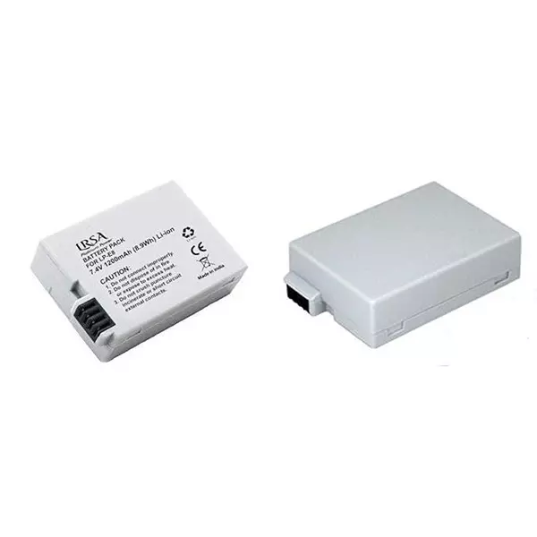 lrsa-lithium-ion-battery-pack-rechargeable-1200-mah-capacity-74-v-voltage-white-lp-e8