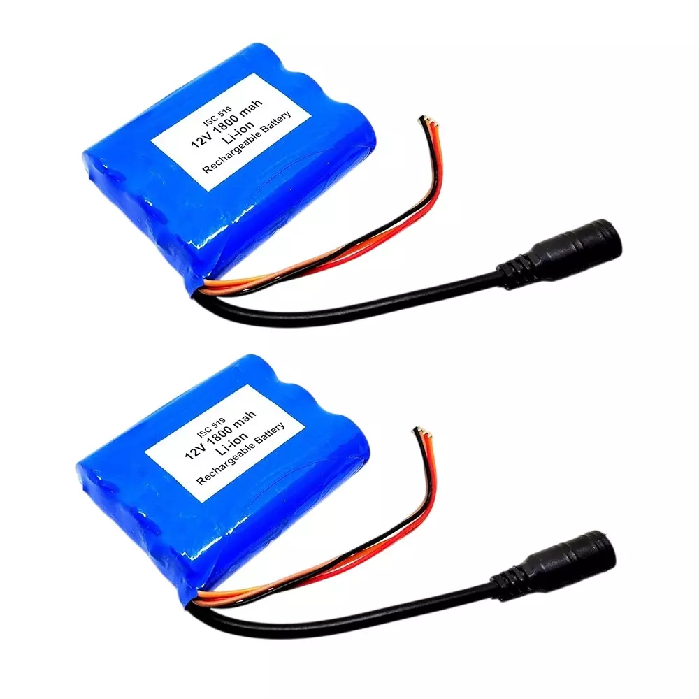 Invento Li-ion Rechargeable Battery Pack 11.1-12 V Voltage 1800 mAh Capacity 55x65x18 mm Size, ISC 519-1 (Pack of 2 Pcs)