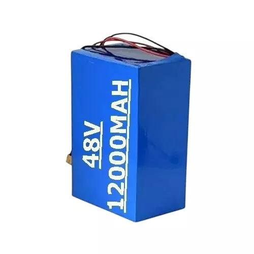 LRSA Lithium-Ion Rechargeable Battery 12000 mAh Capacity 48 V Voltage 17.62x13.81x10.08 cm, Blue
