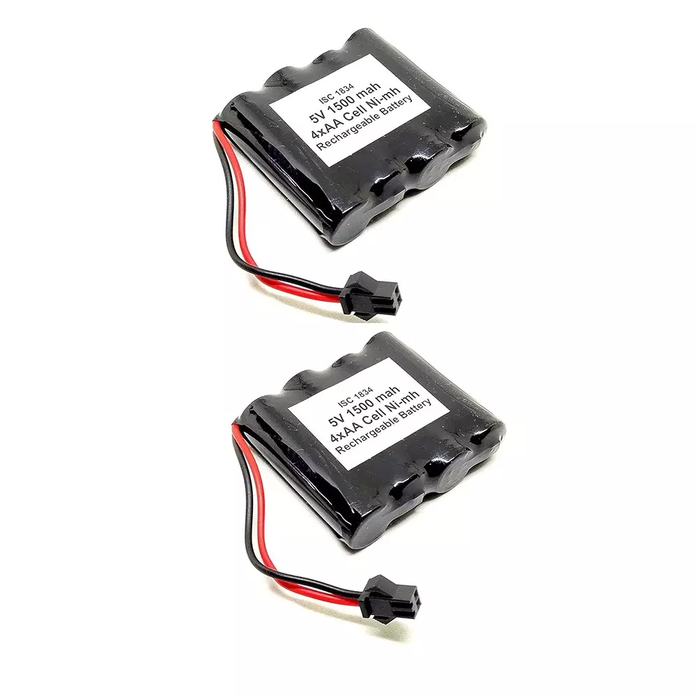 Invento Ni-mh Rechargeable Battery Pack 1500 mAh Capacity 4 AA Cell, ISC 1834-1 (Pack of 2 Pcs)